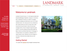 Tablet Screenshot of landmark-mortgage.com